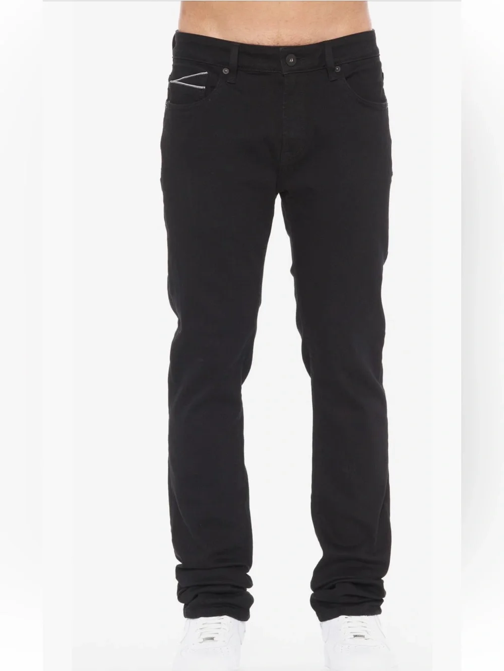 Cult Of Individuality 3M PUNK SUPER SKINNY MOTO IN MATRIX BLACK JEANS